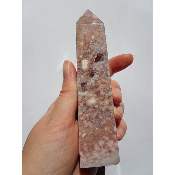 Amethyst x Flower Agate Tower - Picture 5 of 5